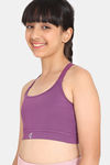 Zelocity Girls Sports Bra - Purple Passion — thumbnail 3